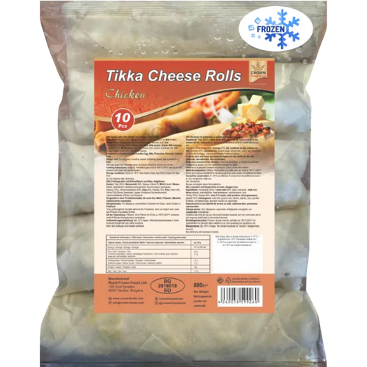 CROWN TIKKA CHEESE ROLLS CHICKEN 750g
