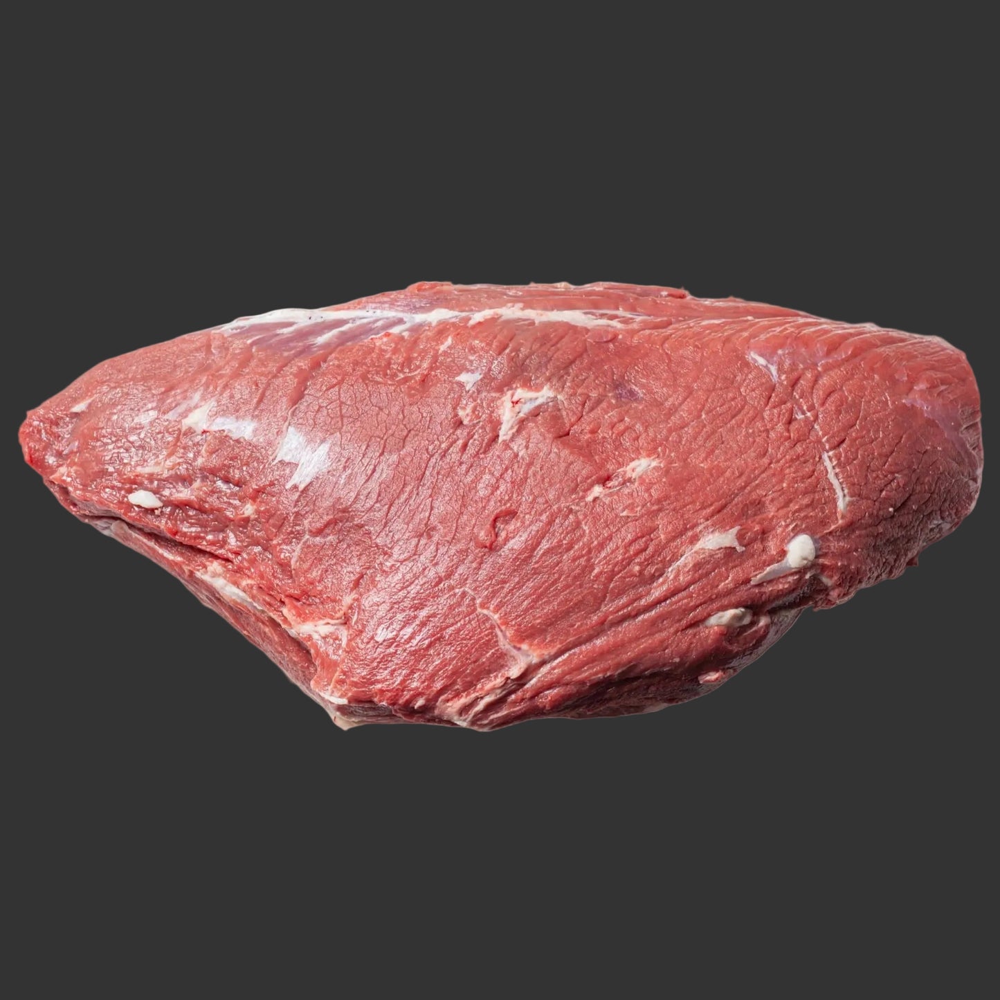 Raw piece of meat on a white background