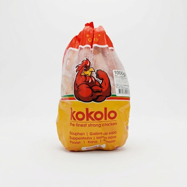 Kokolo chicken packaging on a white background